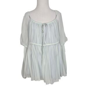 Cinq a Sept Renaissance Ethereal Blouse Silk Angel Soft Girl Women Medium